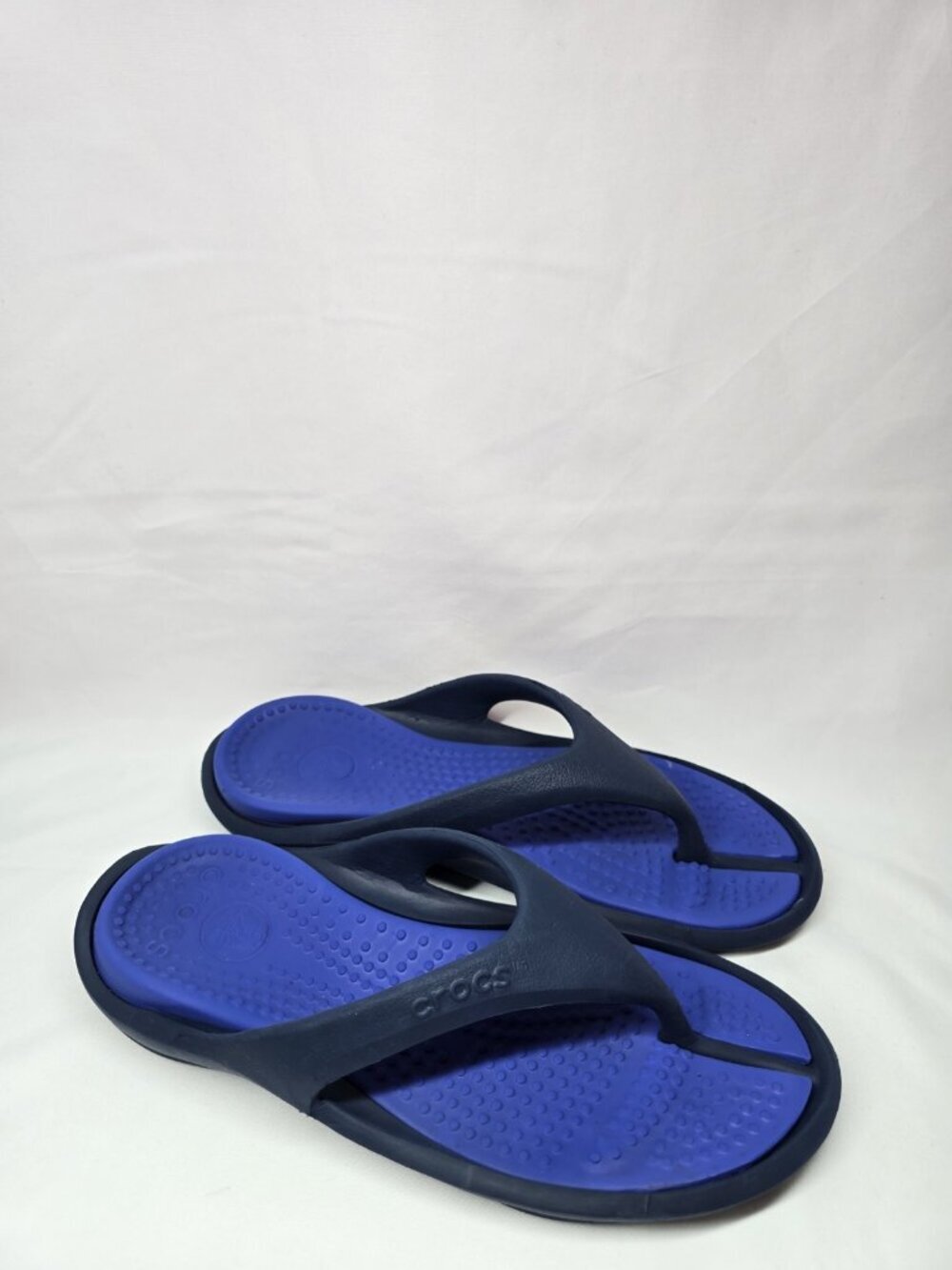 Crocs Unisex Athens Sandal Size 11 Womens / 9 Mens Blue/Navy Thong Flip Flops